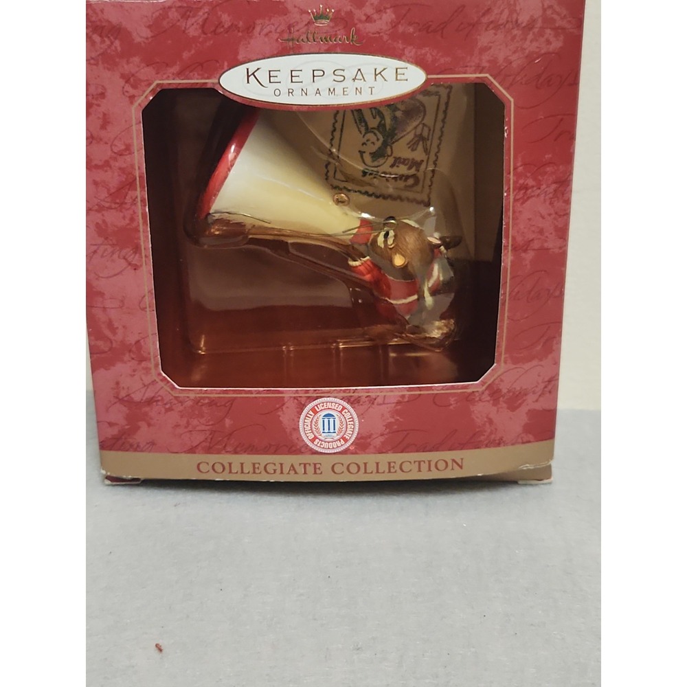 Vtg Hallmark Keepsake Ornament Nebraska Corn Huskers College Collection 1999 B
